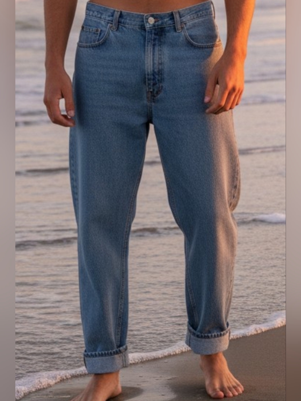 Members Mark -Vintage Men's Jeans  Blue Denim Heavy Duty 5-Pocket 40 X 30